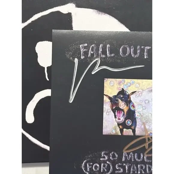 FALL OUT BOY SO MUCH FOR STARDUST SIGNED AUTOGRAPHED ART CARD COA ACOA #11